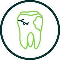 caries vector icono diseño