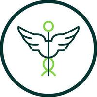 Caduceus Vector Icon Design