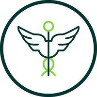 Caduceus Vector Icon Design