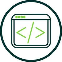 Web coding Vector Icon Design