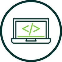 code programming Vector Icon Design