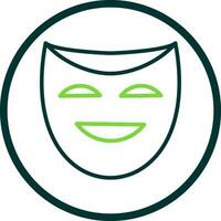 Theater masks Vector Icon Design