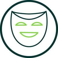 Theater masks Vector Icon Design