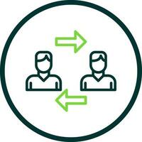 Interchangeability Vector Icon Design
