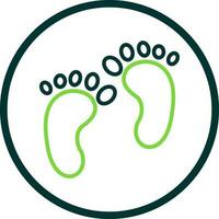 Footprint Vector Icon Design