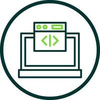 Web coding Vector Icon Design