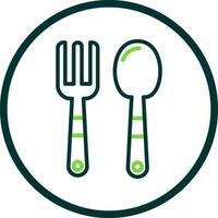 Baby cutlery Vector Icon Design