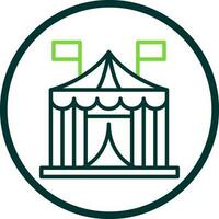 diseño de icono de vector de carpa de circo