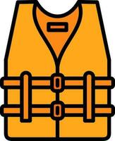 Life vest Vector Icon Design