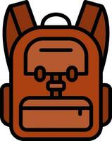 Backpack Vector Icon Design