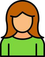 Girl Vector Icon Design