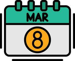 March Vector Icon Design