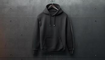 Blank hoodie for mockup design photo
