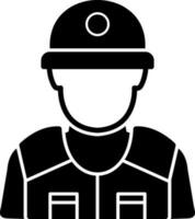 Riot police Vector Icon Design