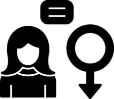 diseño de icono de vector de igualdad de género