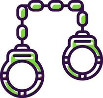 Handcuffs Vector Icon Design