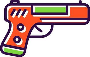 pistola vector icono diseño