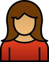 Girl Vector Icon Design