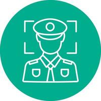 Face recognition Vector Icon Design