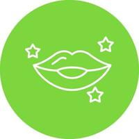 Lips Vector Icon Design