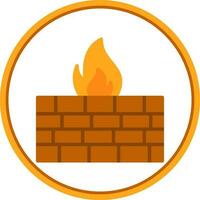Firewall Vector Icon Design