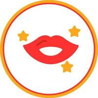 Lips Vector Icon Design