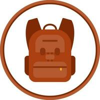 Backpack Vector Icon Design