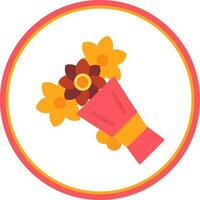 Bouquet Vector Icon Design