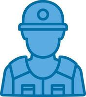 Riot police Vector Icon Design