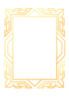 abstract rechthoek kader. verticaal rechthoekig gouden frame.png met transparant achtergrond. png