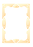 Abstract rectangle frame. Vertical rectangular golden frame.PNG with transparent background. png