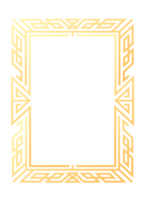 abstract rechthoek kader. verticaal rechthoekig gouden frame.png met transparant achtergrond. png