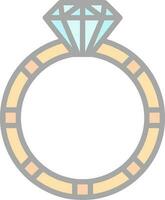 Diamond ring Vector Icon Design