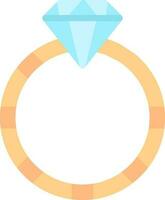 Diamond ring Vector Icon Design