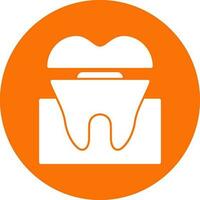 Dental Crown Vector Icon Design