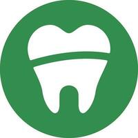 Dental Filling Vector Icon Design