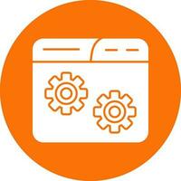 Website Setting Vector Icon Design