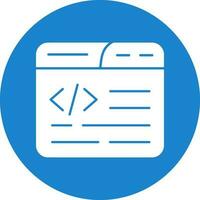 Web Coding Vector Icon Design