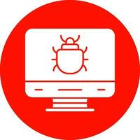 Computer Bug Vector Icon Design