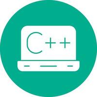 C vector icono diseño