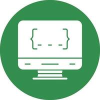 diseño de icono de vector de programación