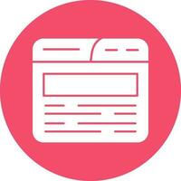 Web Browser Vector Icon Design