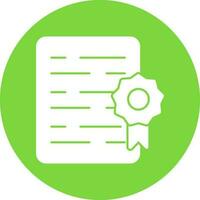 Certificate Vector Icon Design