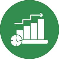 Bar Chart Vector Icon Design