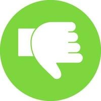 Thumb Down Vector Icon Design