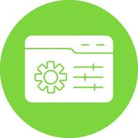 Web Management Vector Icon Design