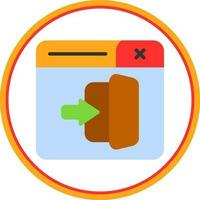 Logout Vector Icon Design