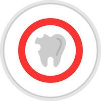 caries vector icono diseño