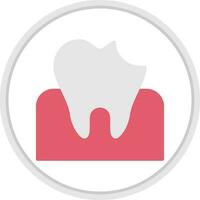 Dental Caries Vector Icon Design