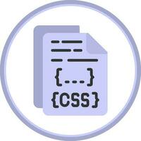 diseño de icono de vector de archivo css